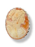 Spilla Mandile 1922 Donna Cammei  in Argento Conchiglia 2MSPC2 - 2MSPC2